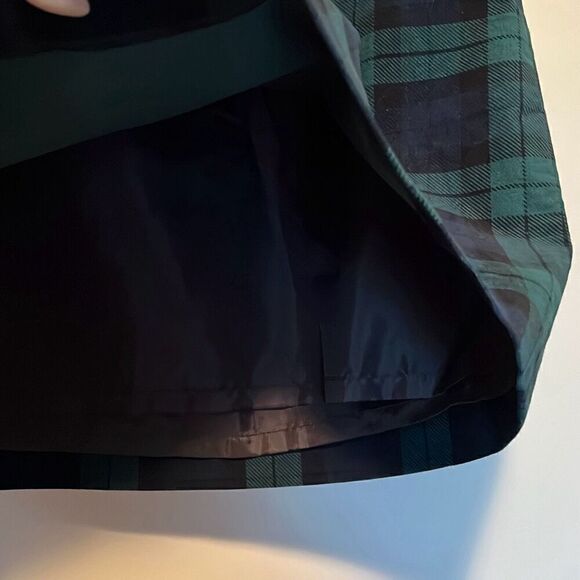 Talbots Women's Green Plaid Zipper Closure Straight Hem Pencil Skirt Size 6 - Picture 3 of 7